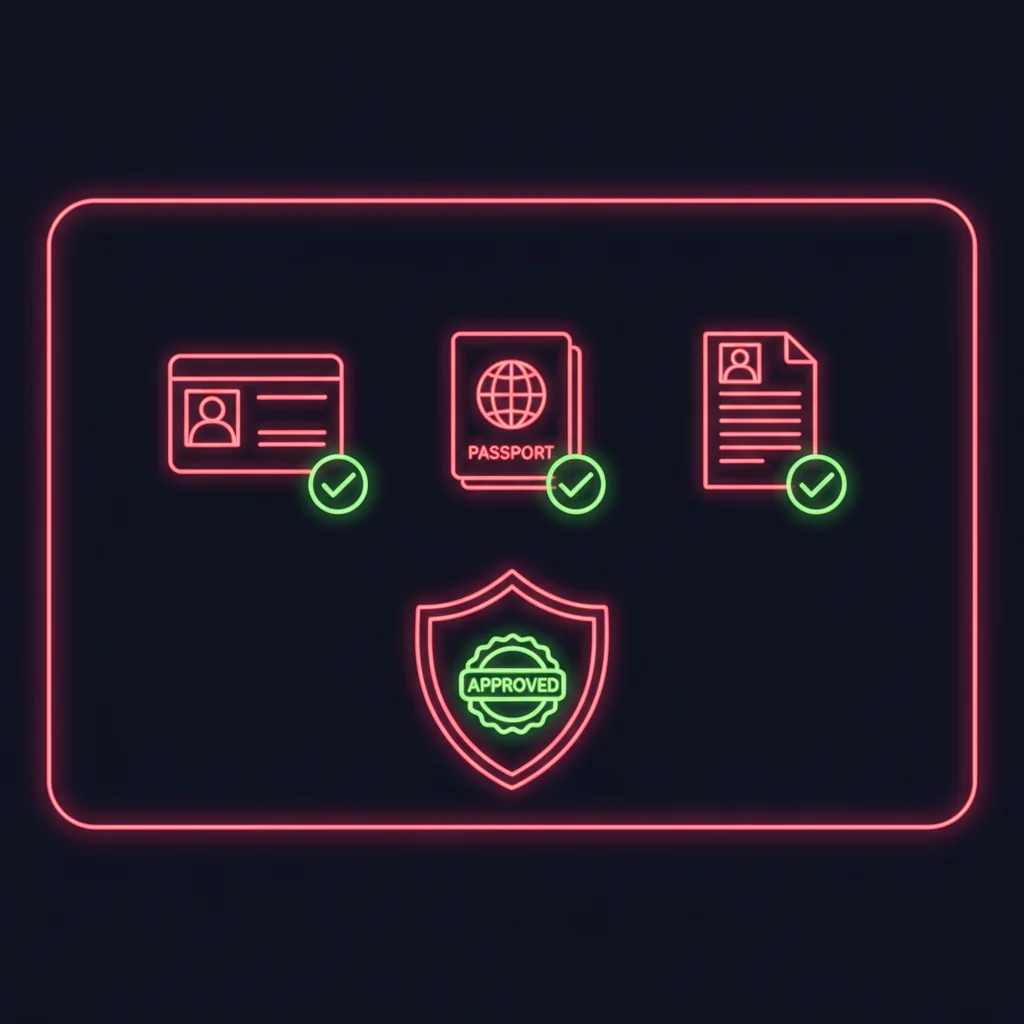 Dokumenty potřebné pro KYC ověření v NV Casino