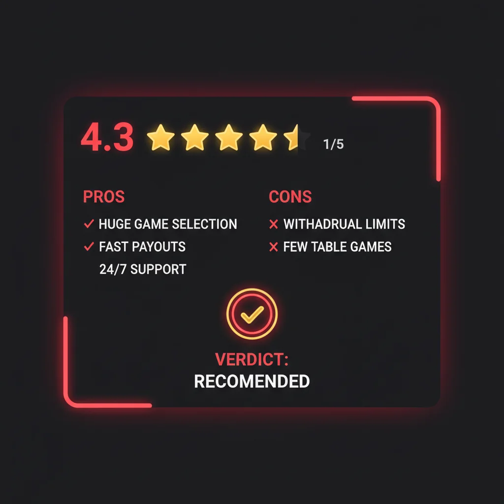 NV Casino celkové hodnocení 4,3/5 – závěrečné shrnutí recenze pro české hráče